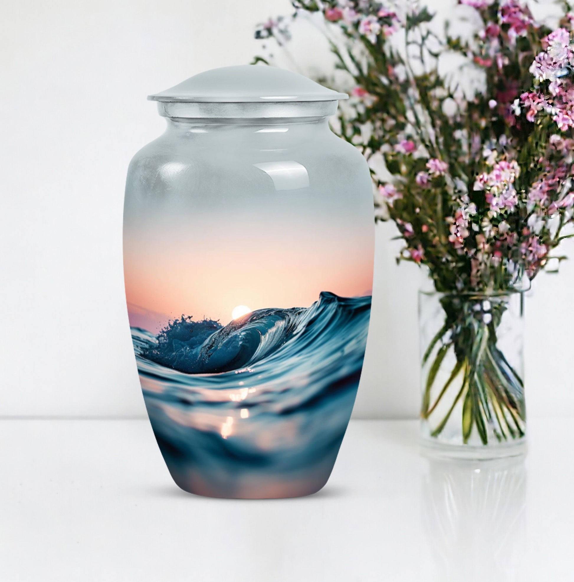 ocean waves urn