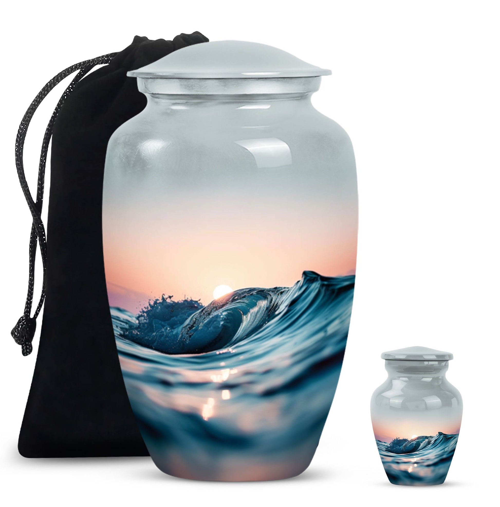 ocean waves urn
