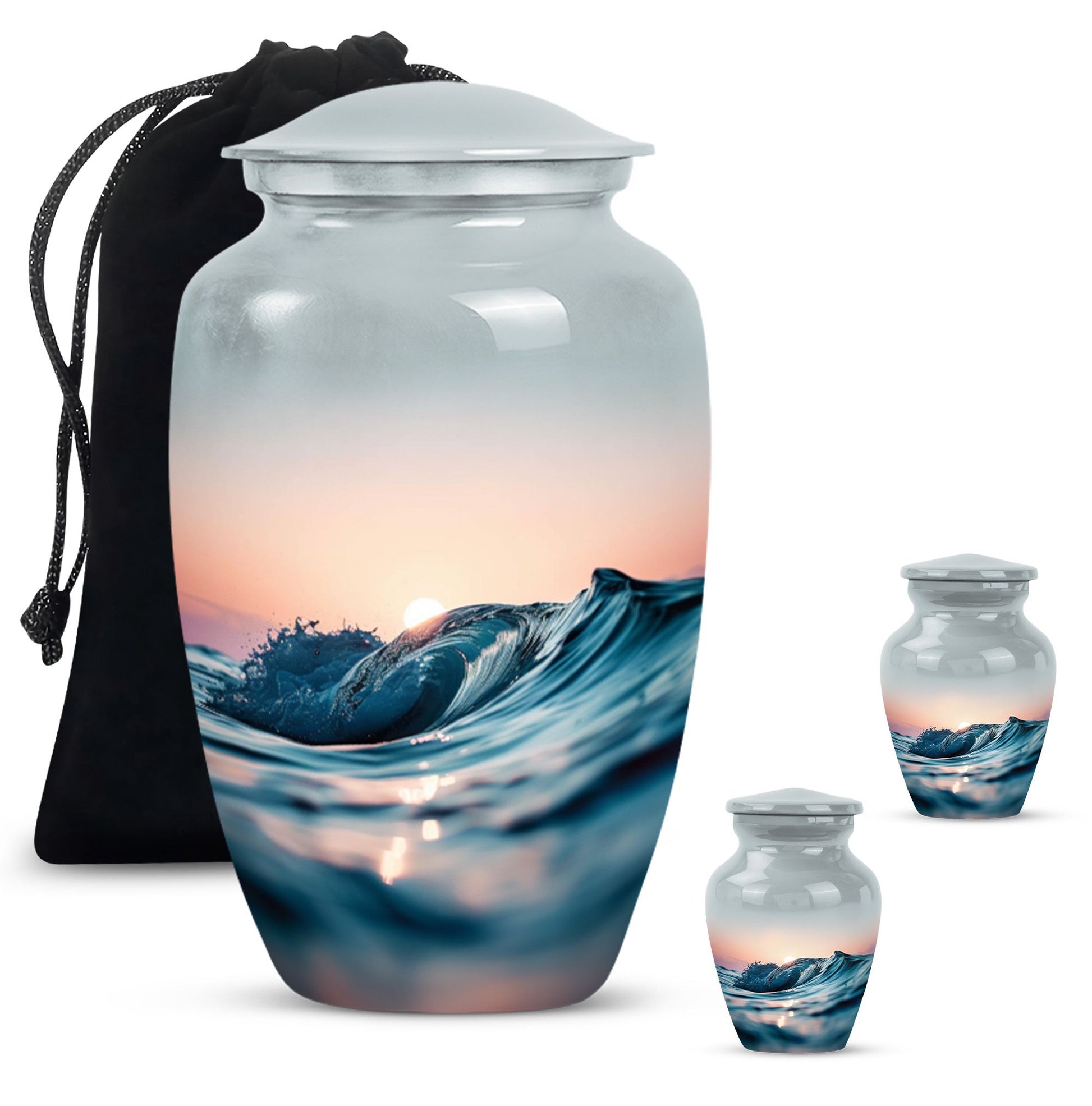 ocean waves urn