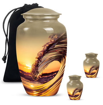 Large Urn with 2 Mini Urn