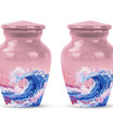 10-inch ocean waves urn, aluminium-made classic design