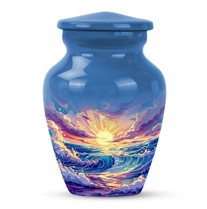 10-inch ocean waves urn 