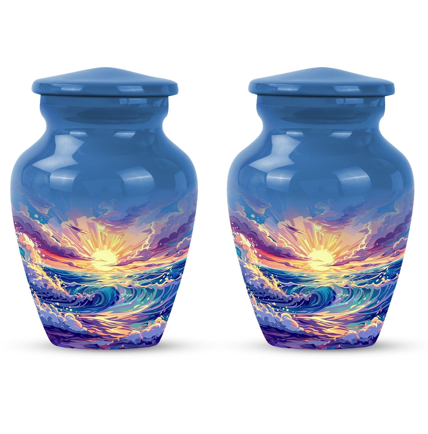 10-inch ocean waves urn 
