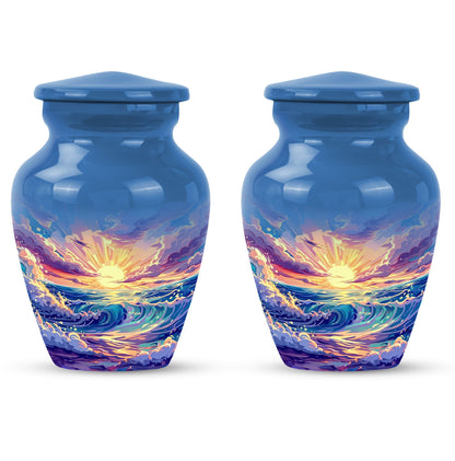 10-inch ocean waves urn 