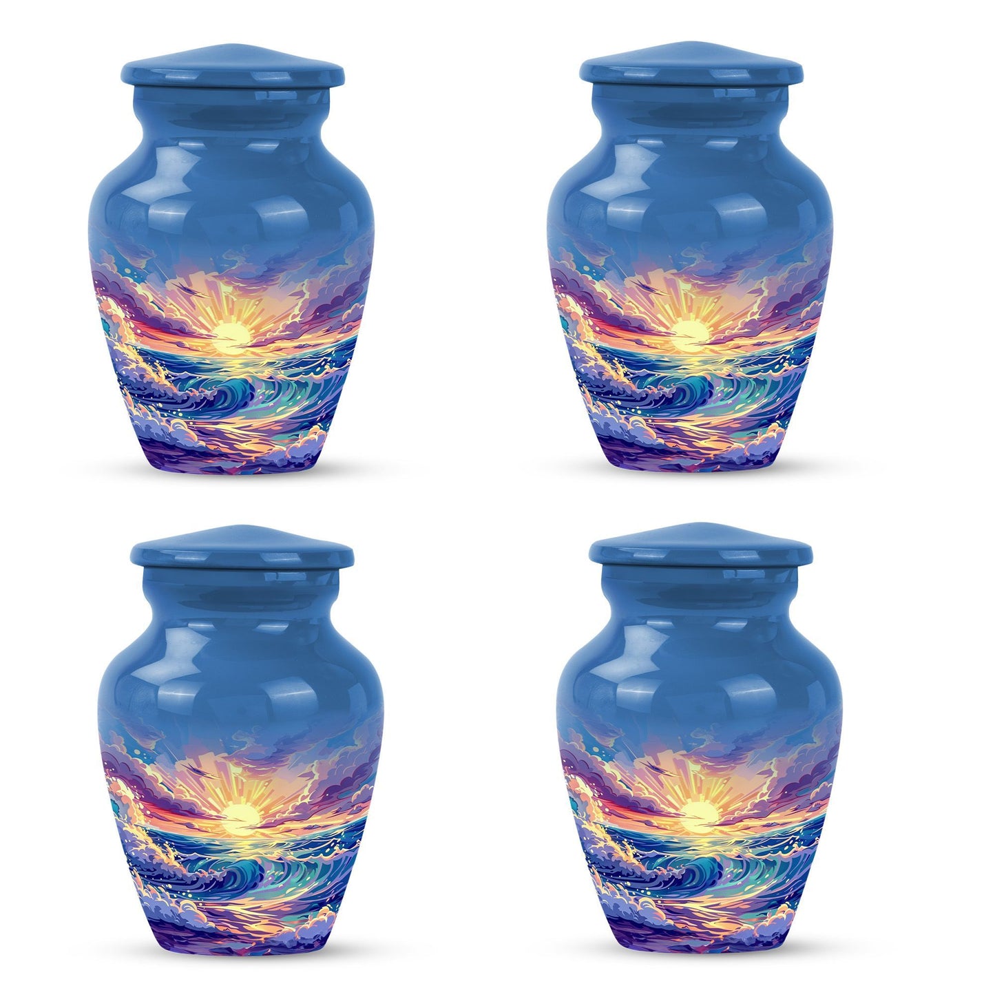 10-inch ocean waves urn 