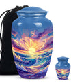 10-inch ocean waves urn 