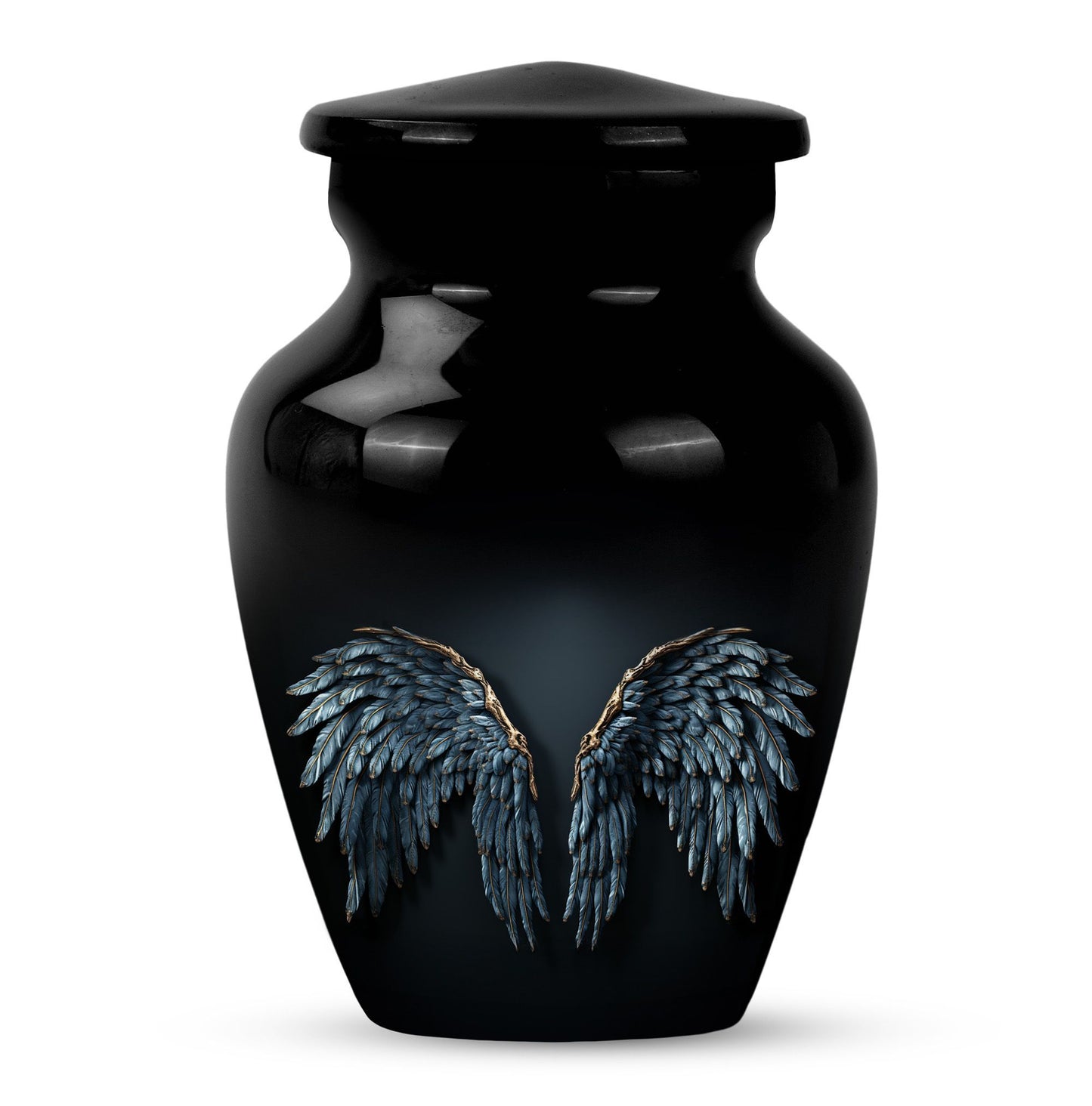 Wings Blue Urn 