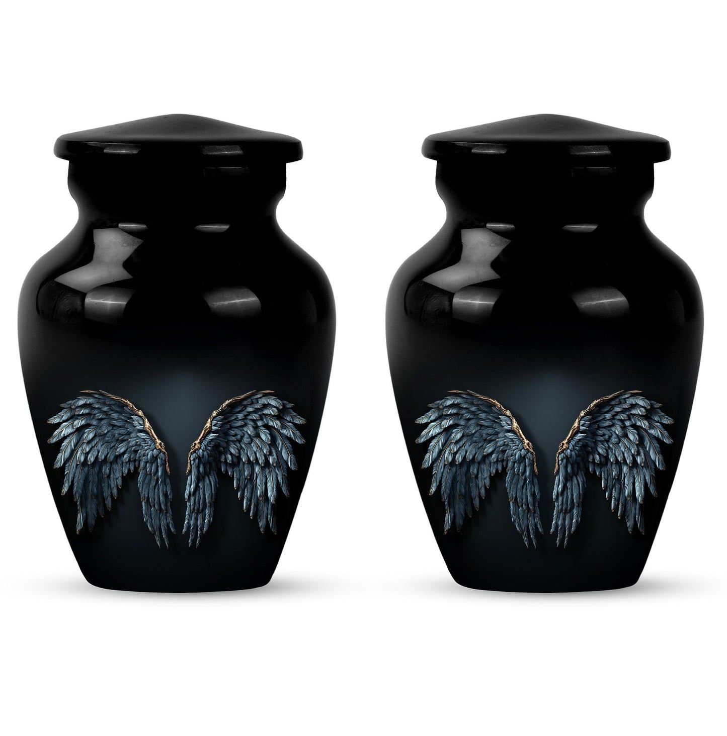 Wings Blue Urn 