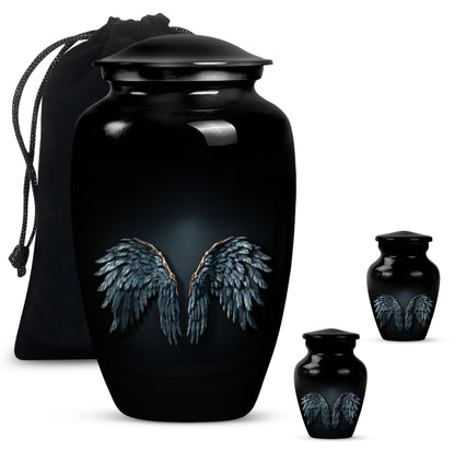 Wings Blue Urn 