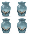 Wings Blue Theme 3 Inch Keepsake Pack of 4