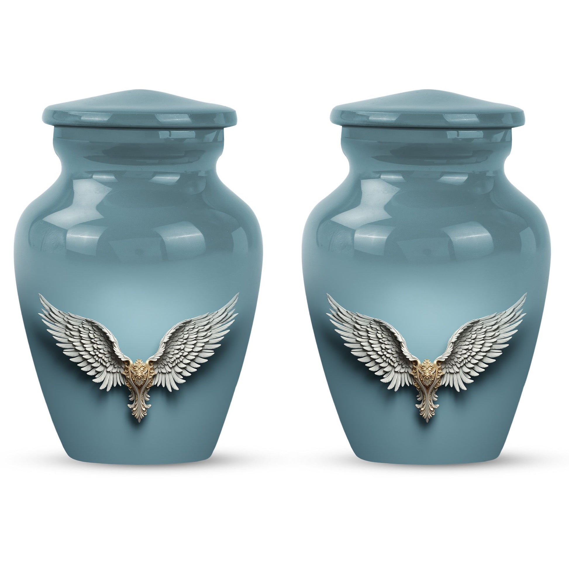 Wings Blue Theme 3 Inch Keepsake Pack of 2