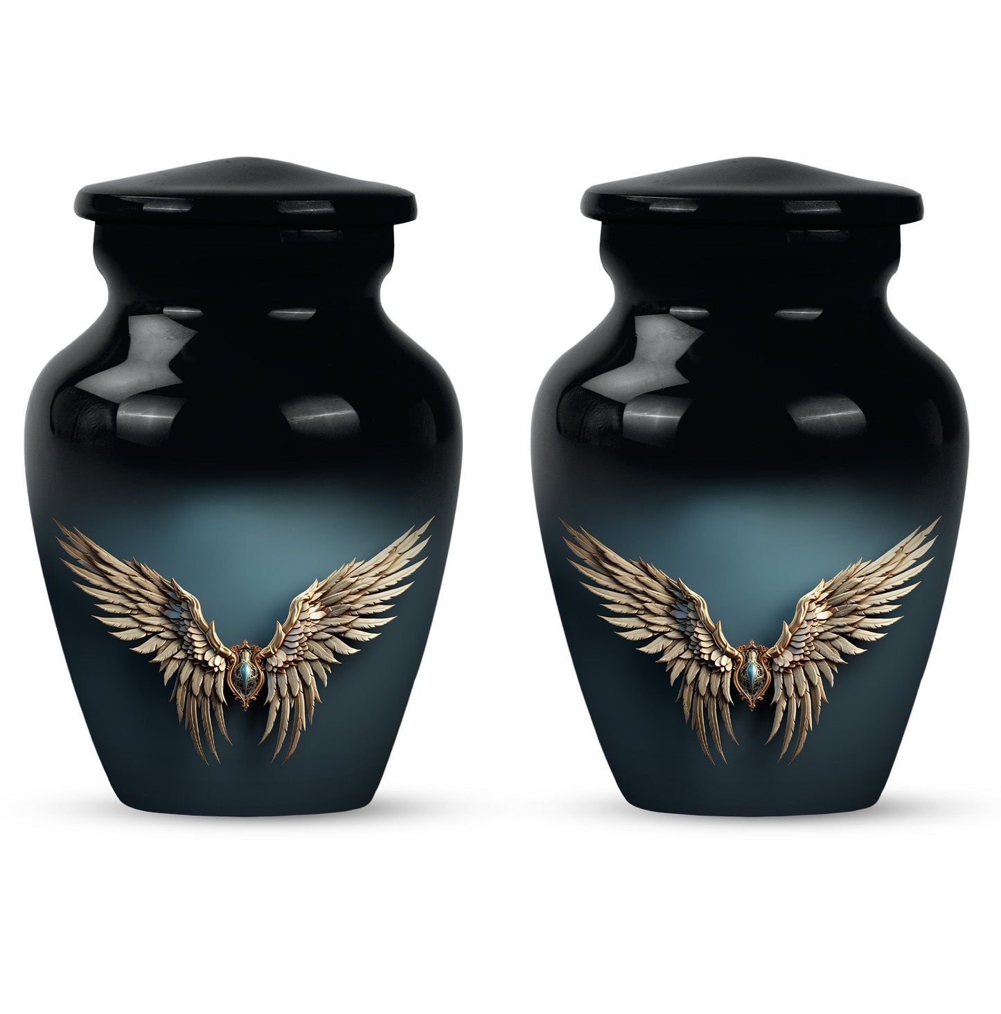 Wings Blue Theme 3 Inch Keepsake Pack of 2