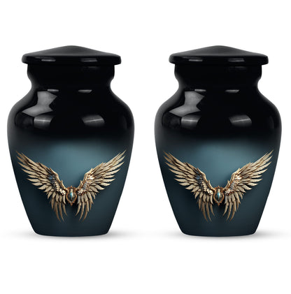 Wings Blue Theme 3 Inch Keepsake Pack of 2