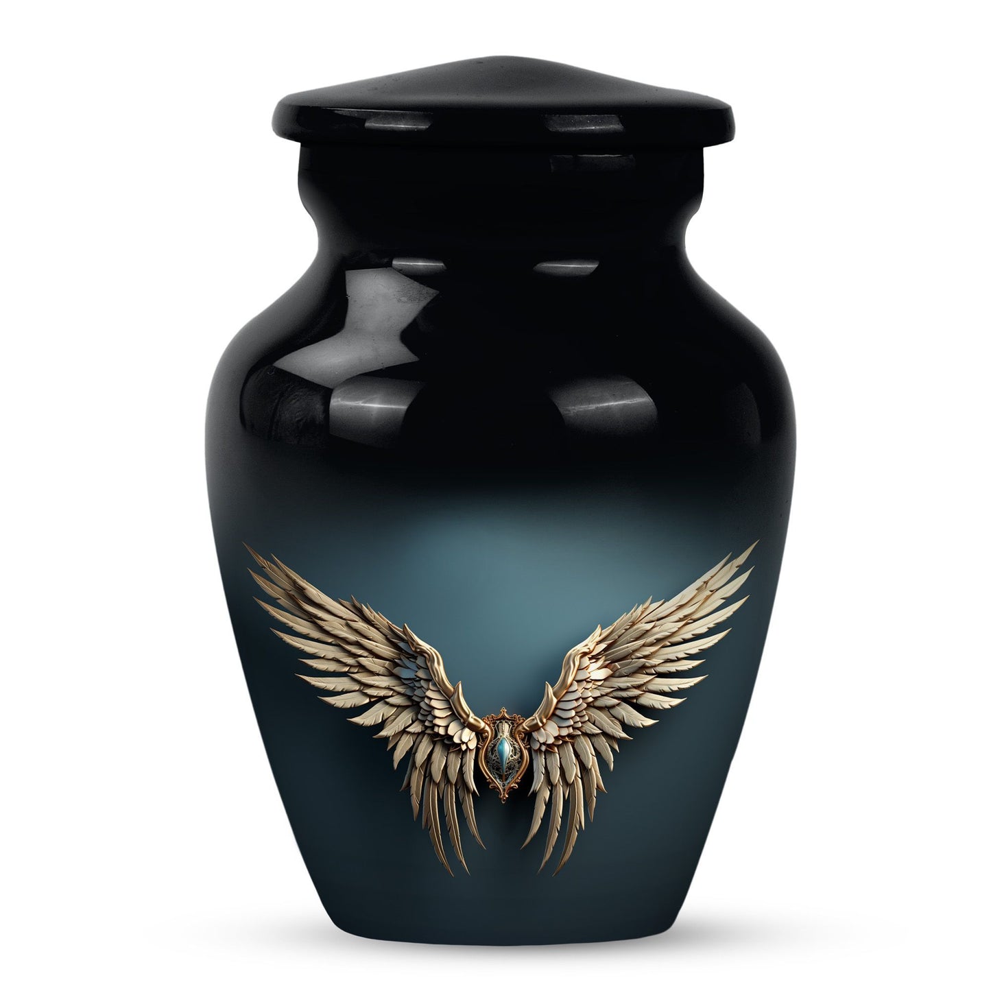 10-inch wings blue urn 