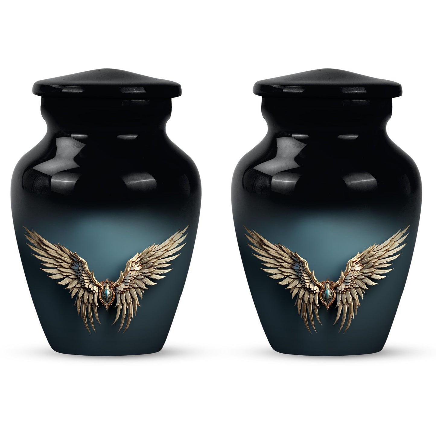 10-inch wings blue urn 