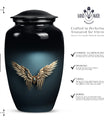 10-inch wings blue urn 