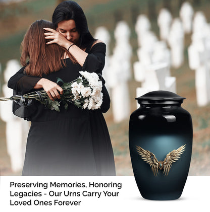 10-inch wings blue urn 