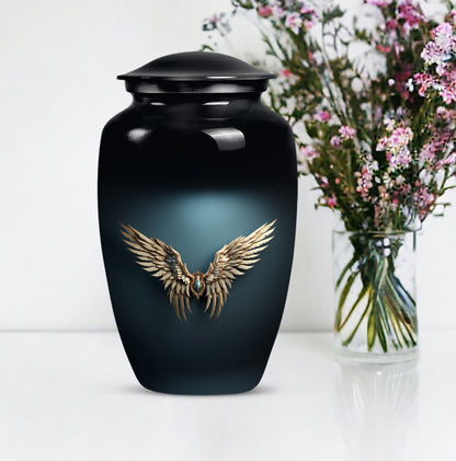 10-inch wings blue urn 