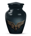 10-inch classic, wings blue urn with butterfly theme.