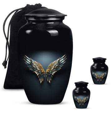 Large Urn With 2 Keepsake Urn