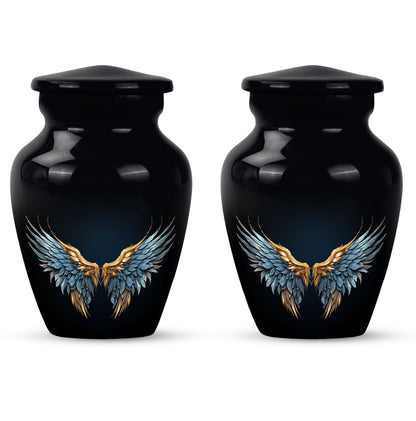 Wings Blue Theme 3 Inch Keepsake Pack of 2