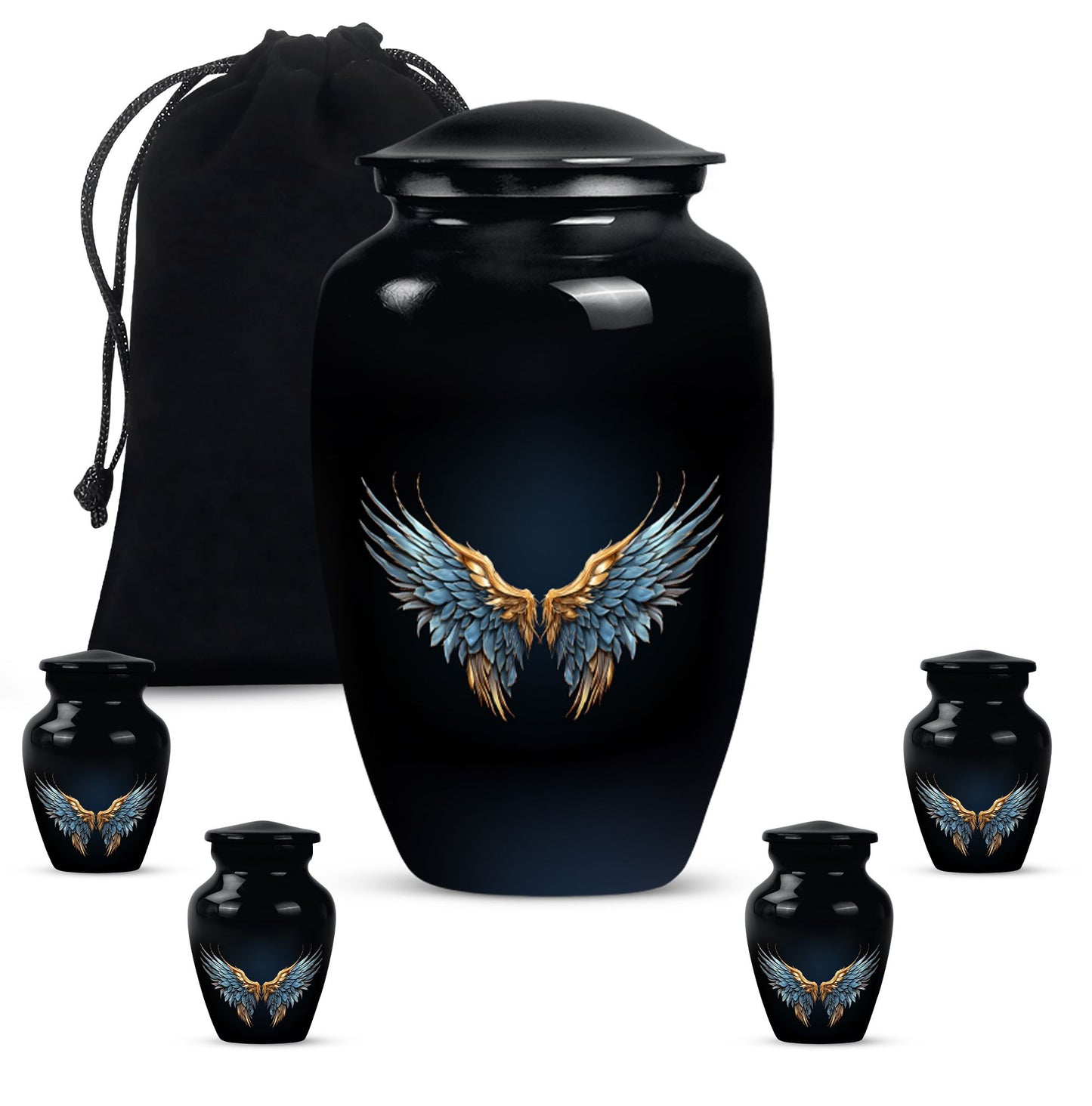 Wings Blue Urn