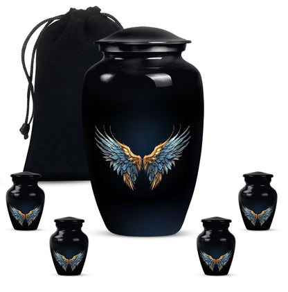 Wings Blue Urn