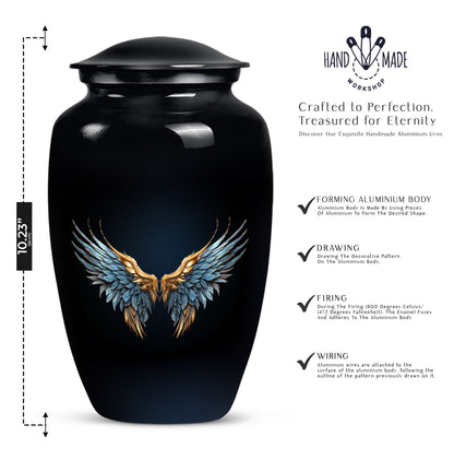 Wings Blue Urn