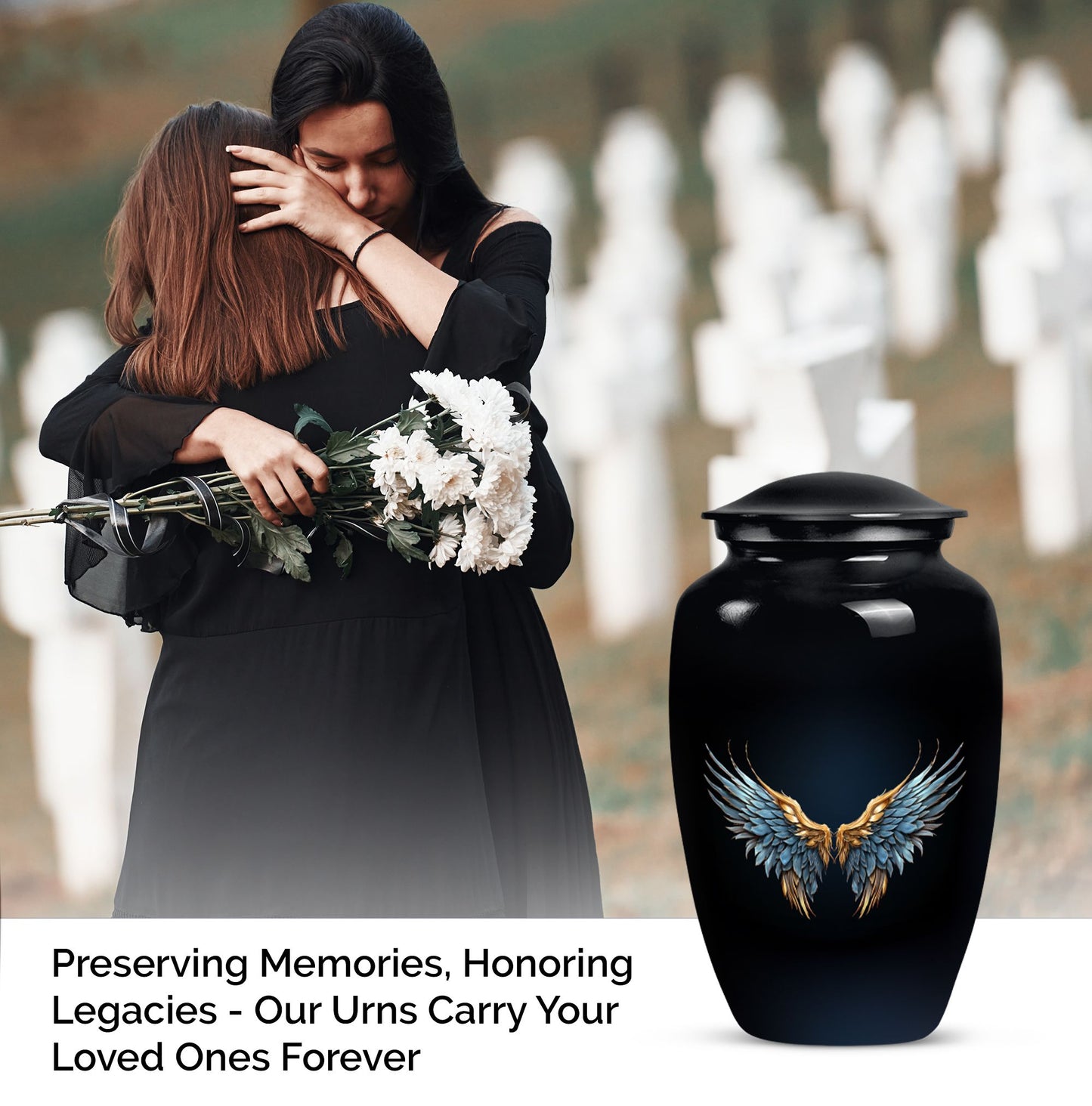 Wings Blue Urn