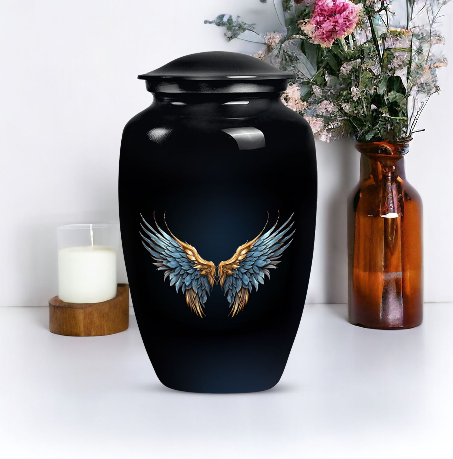 Wings Blue Urn