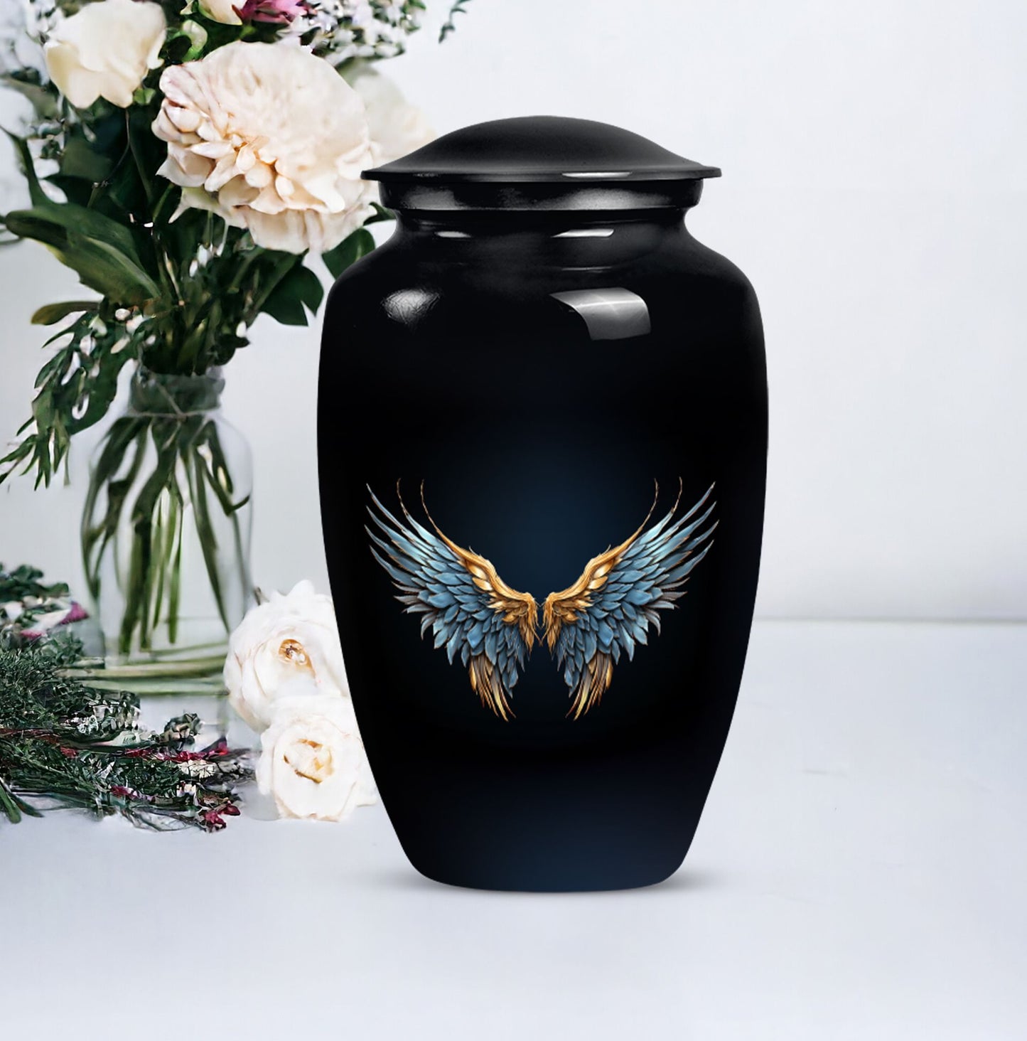 Wings Blue Urn