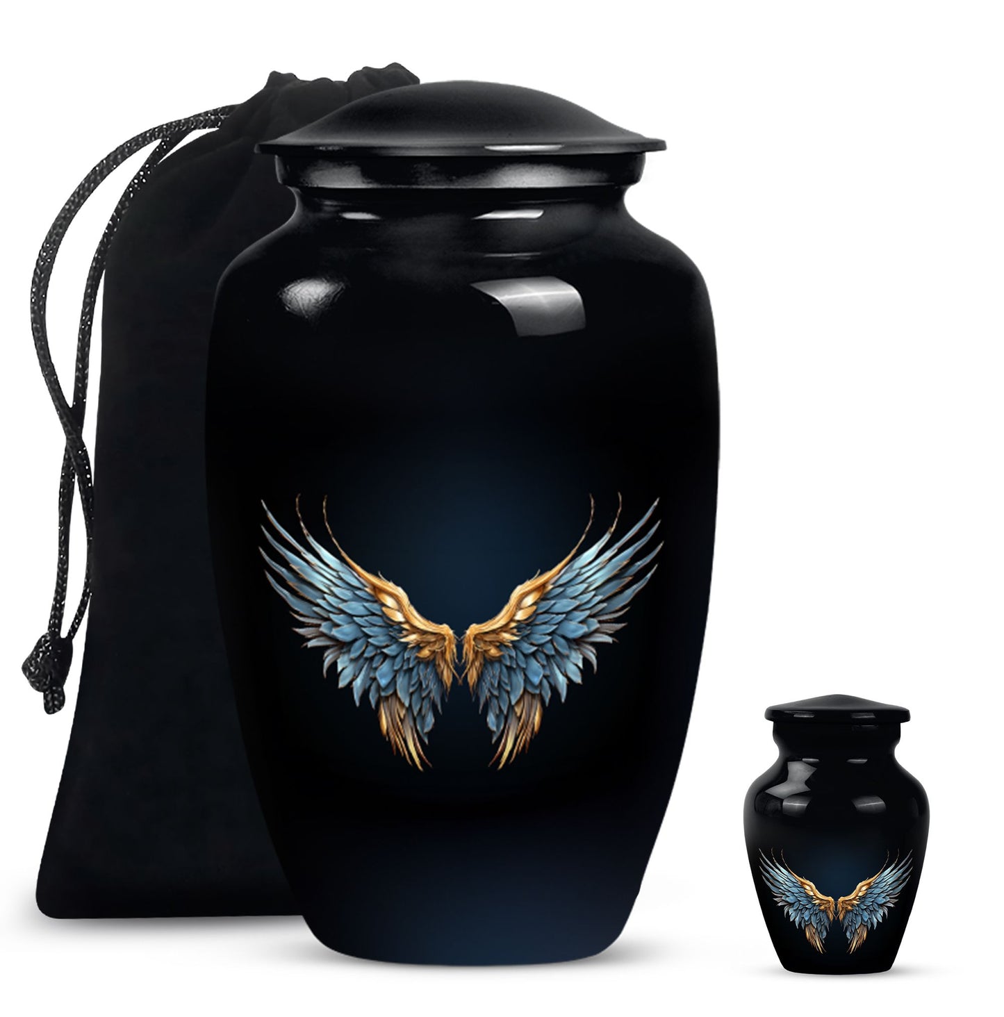 Wings Blue Urn