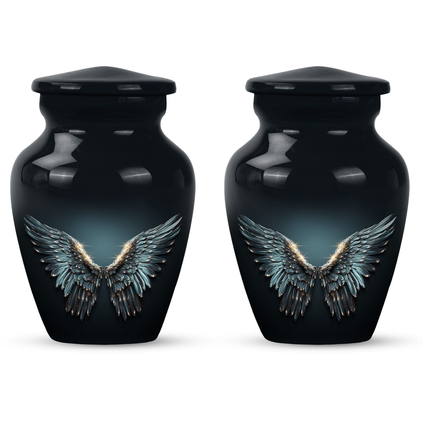 Wings Blue Theme 3 Inch Keepsake Pack of 2