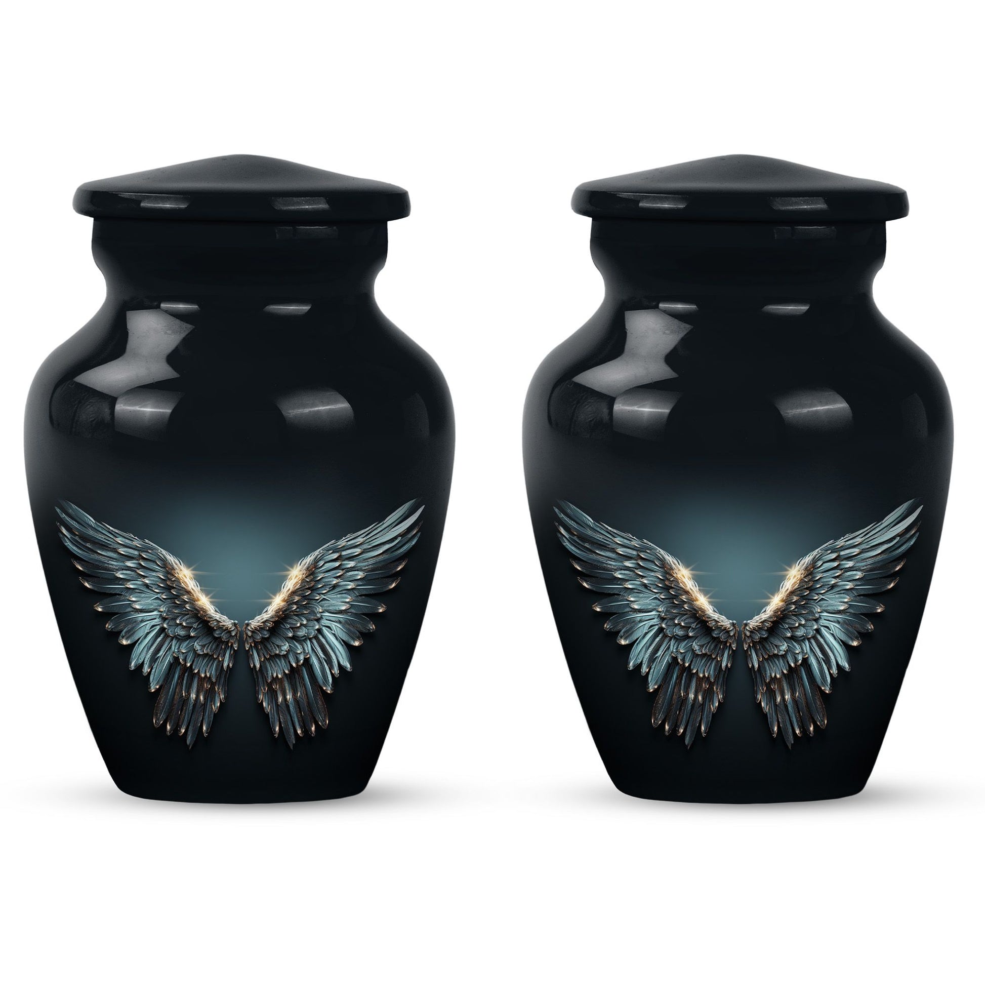 Wings Blue Theme 3 Inch Keepsake Pack of 2