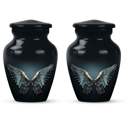 Wings Blue Theme 3 Inch Keepsake Pack of 2