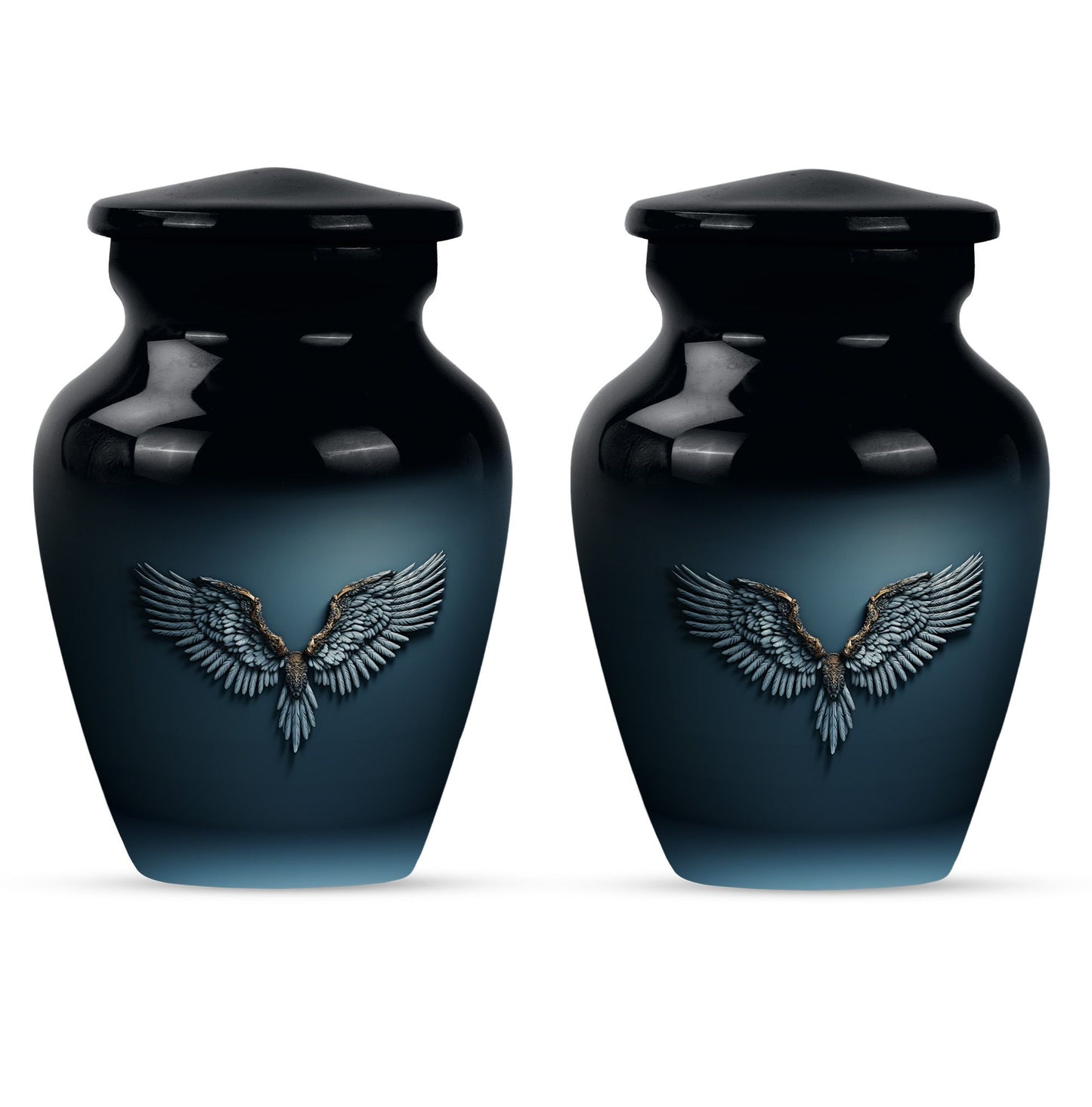 Wings Blue Theme 3 Inch Keepsake Pack of 2