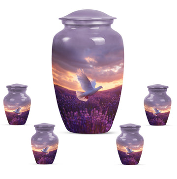 Large Urn With 4 Keepsake Urn