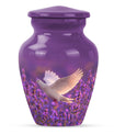 White Dove On Purple Theme 3 Inch Keepsake