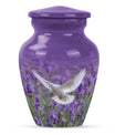 White Dove On Purple Theme 3 Inch Keepsake