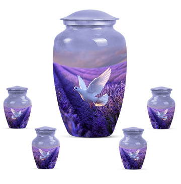 Large Urn With 4 Keepsake Urn