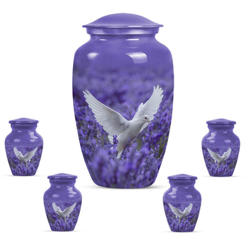 Large Urn With 4 Keepsake Urn