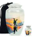 Penguin Theme Large Urn With 1 Keepsake Urn