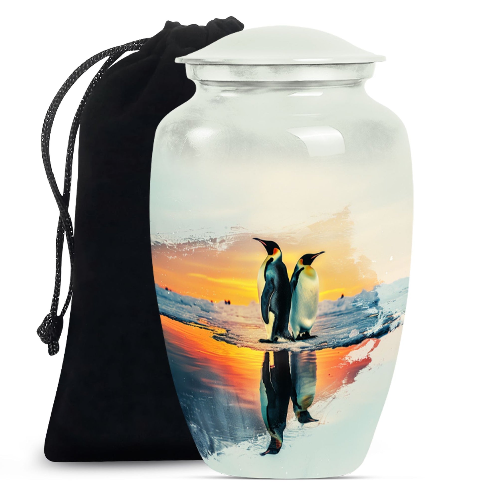 Penguin Theme Large Urn 10 Inch