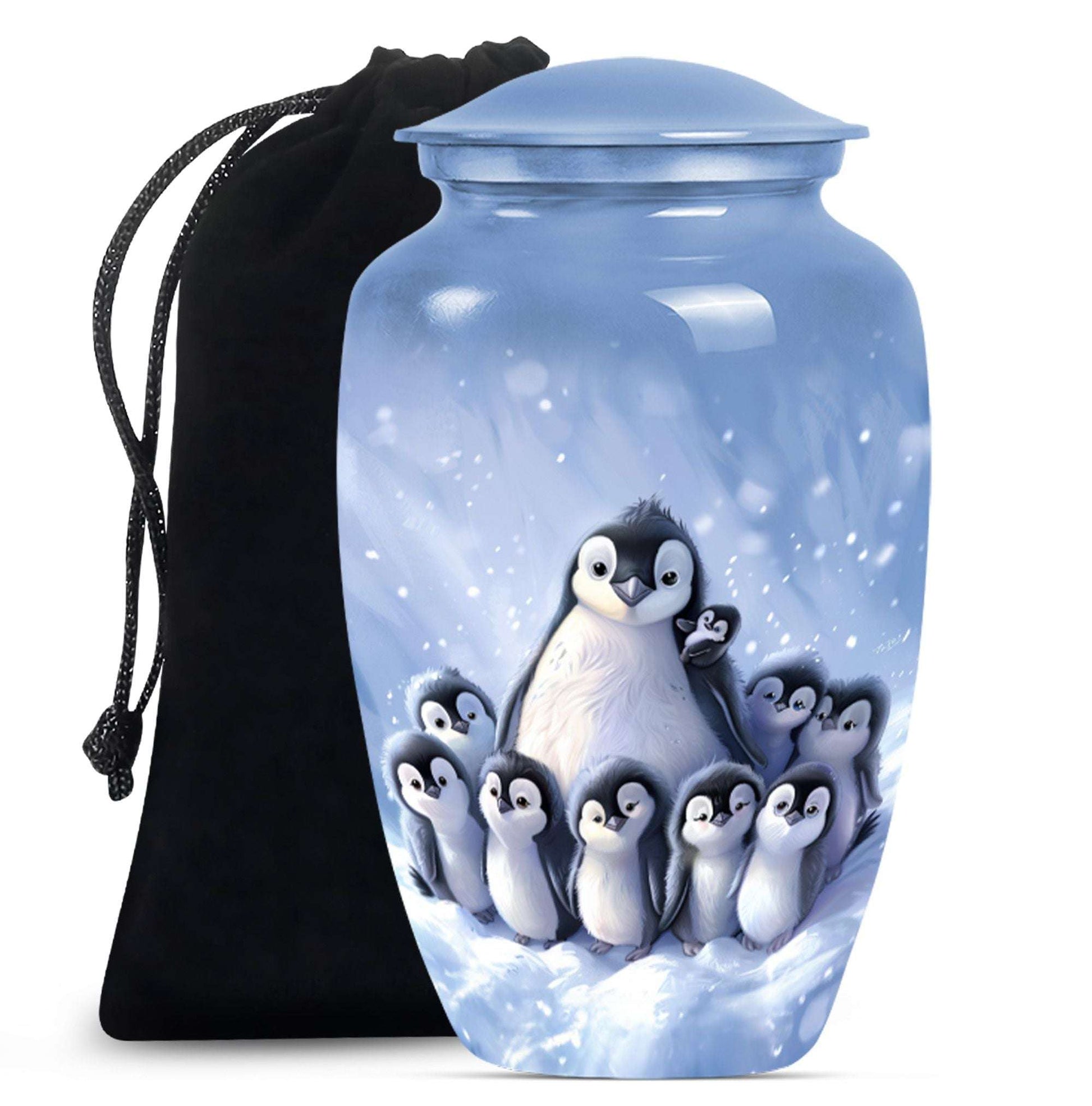 Penguin Theme Large Urn 10 Inch