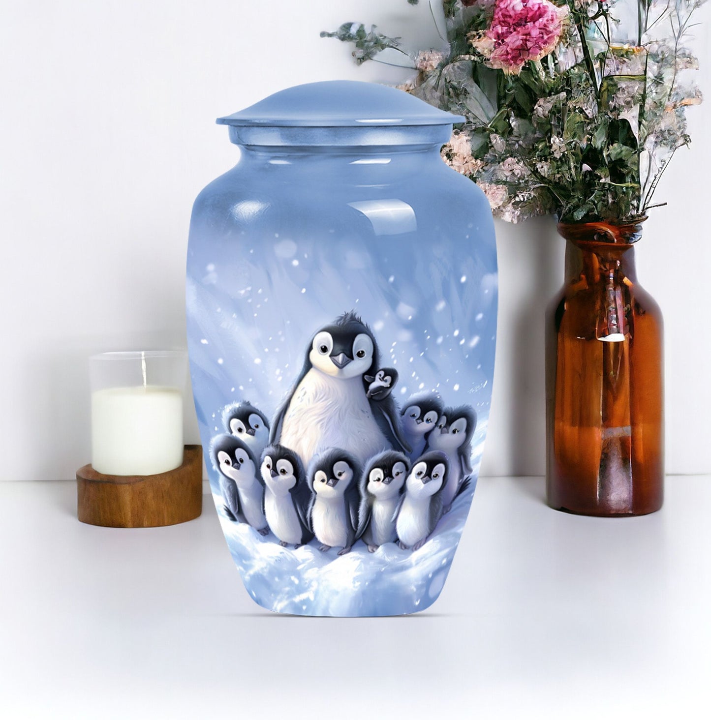 penguin urn for ashes
