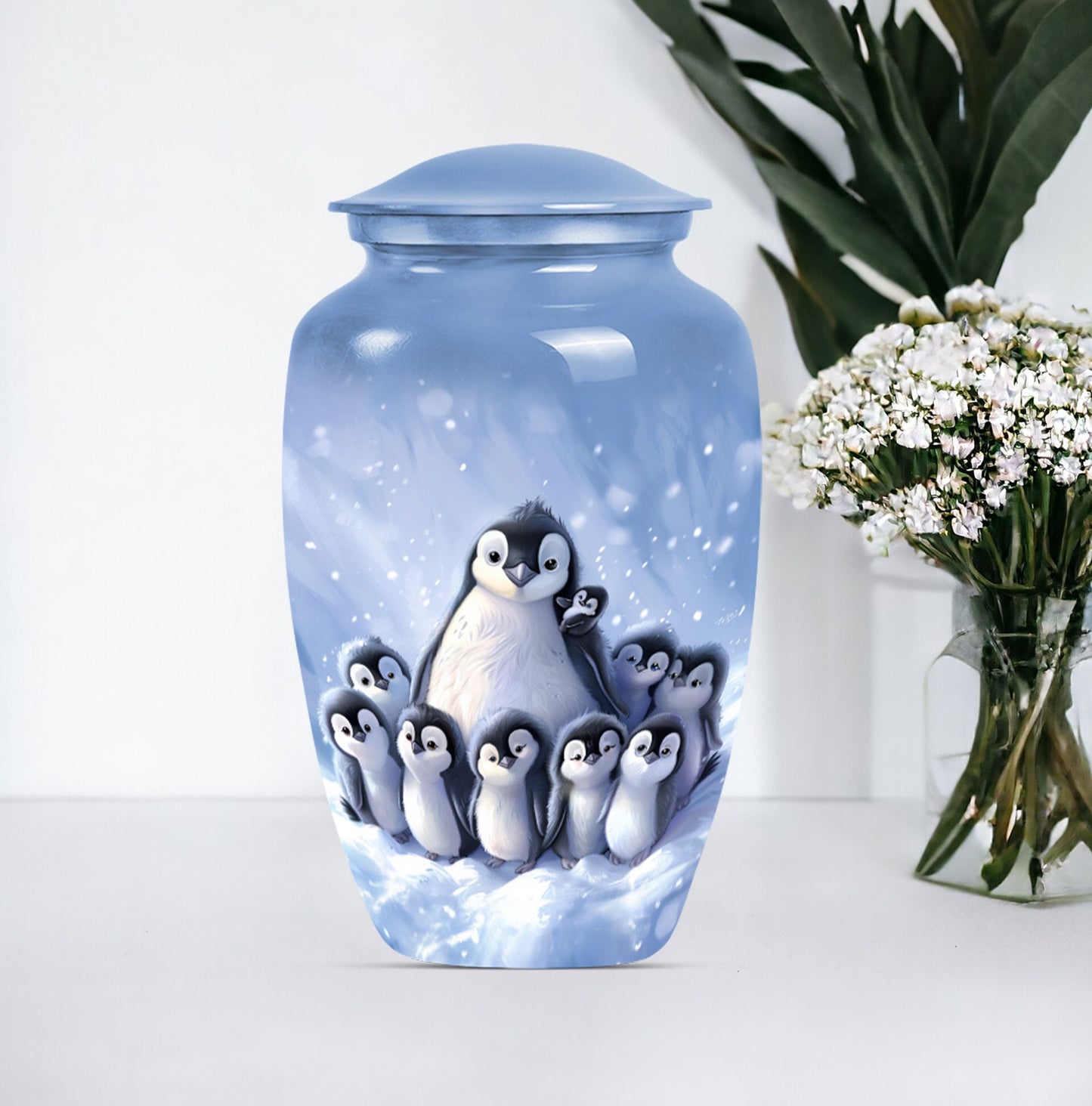 penguin urn for ashes