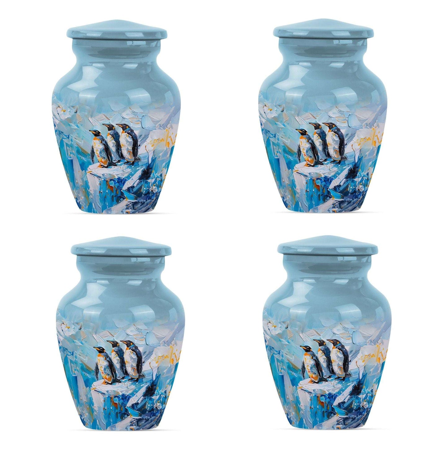 Penguin Theme 3 Inch Keepsake Pack of 4
