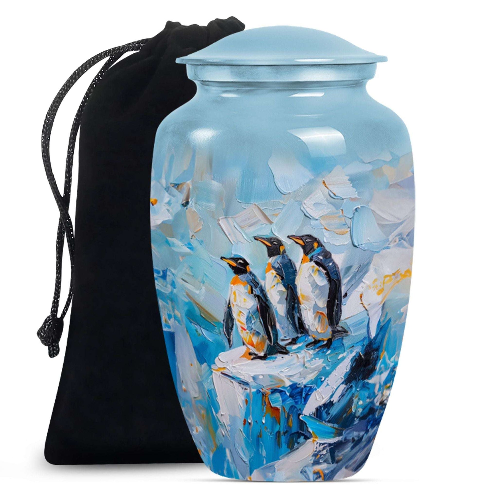 Penguin Theme Large Urn 10 Inch