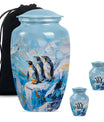 Penguin Theme Large Urn With 2 Keepsake Urn