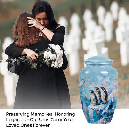 uneral cremation urn with butterfly theme